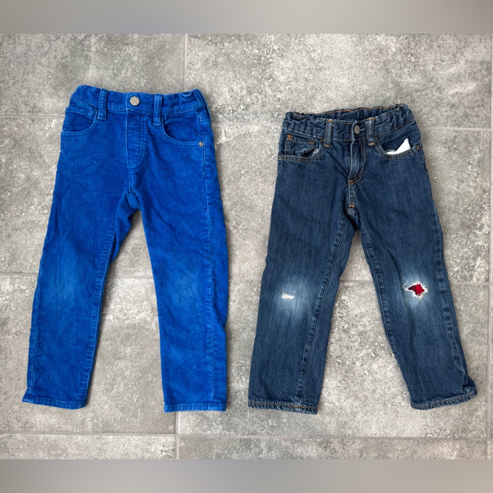 GAP toddler pants bundle jeans 5 year old blue navy pre owned